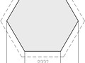 Беседка из бруса шестигранная БД-34